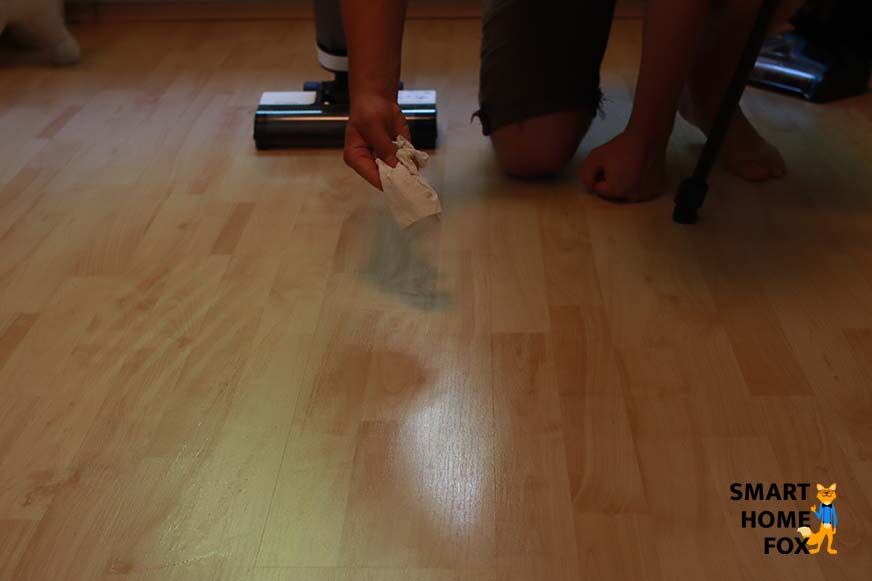 Tuchtest nach der Reinigung